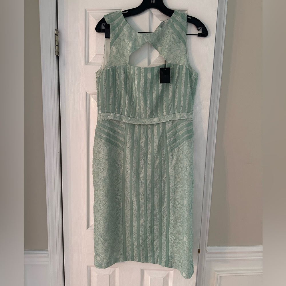 **NWT** BCBG Max Azria Elegant Mint Green Lace Dress